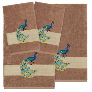 Linum Home Textiles 100% Turkish Cotton PENELOPE Embellished Towel Set - 1 of 4