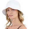 Market & Layne White Bucket Hat for Men, Women, and Teens, Adult Packable Bucket Hats for Beach Sun Summer Travel - 2 of 3