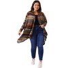 Agnes Orinda Women's Plus Size Lightweight Long Sleeve Open Front Knit Stripe Sweaters Cardigans - 3 of 4