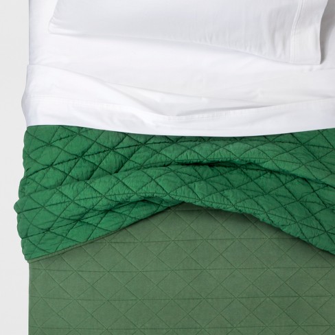 Green Vintage Wash Jersey Quilt - Pillowfort™ : Target