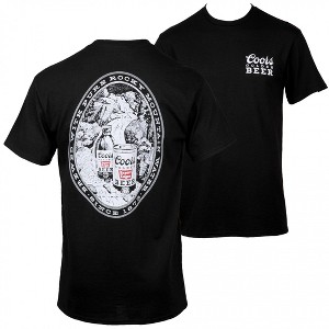 Mens Coors Golden Beer Since 1873 Classic Label Front & Back Print T-Shirt - 1 of 4