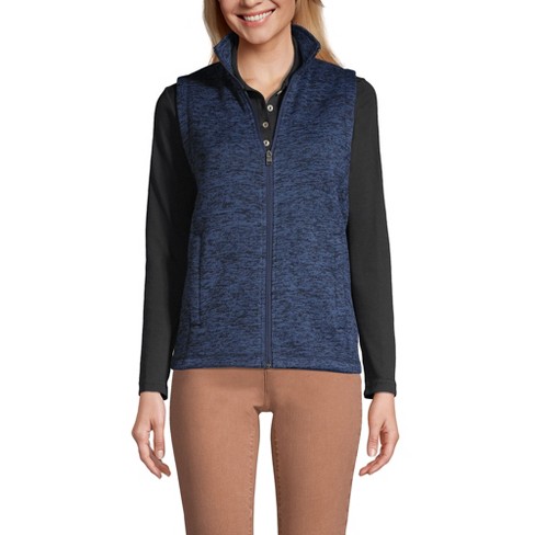 Navy blue sweater vest womens best sale