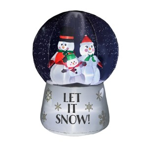 SEVOBAL Inflatable Holiday Decorations 6 FT Christmas Inflatable Decoration Large Inflatable Snow Globe with Snowman Family, Multi, 51.2"*49.6"*72.4" - 1 of 4