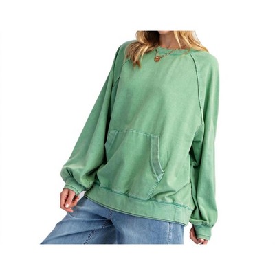 Women's Kangaroo Pocket Terry Pullover - Easel