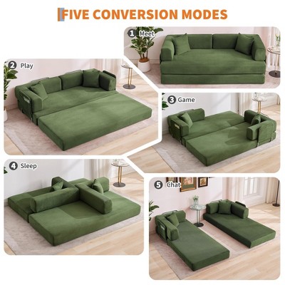 Five conversion modes of the sofa bed: meet, play, game, sleep, chat