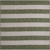 Unique Loom Outdoor Striped Distressed Stripe Striped Woven Area Rug - 2 of 4