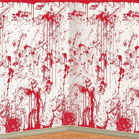 Beistle 4' x 30' Bloody Wall Backdrop 00710 - image 1 of 1