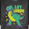 Men's - Toy Story - Rex Let Loose Graphic Fleece Sweatshirt - 2 of 4