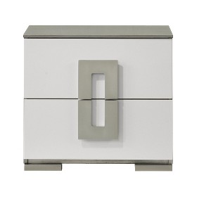 Olivia Contemporary Style 2-Drawer Night stand Made with Wood in White same asG150108652 (NJ inventory) - 1 of 4