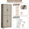 70" Tall Kitchen Pantry Cabinet with Doors and Adjustable Shelves, Freestanding Cupboard - 3 of 4