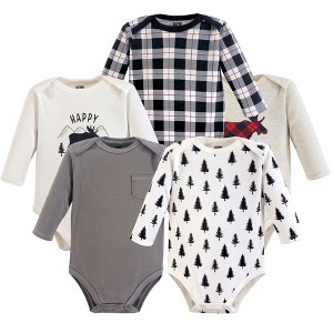 Luvable Friends Hudson Baby Long-Sleeve Bodysuits 5pk - 1 of 1