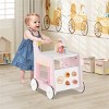 KTMBDW 2-in-1 Baby Walker with 8 Fun Activities (Dessert Sorter/Adjustable Clock/Maze) + Side Shop Window (Role Play)for 10-12 Months 1 2 3 Years Old - 2 of 4
