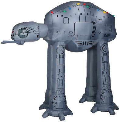 Gemmy Christmas Airblown Inflatable AT w/Light String Giant Star Wars, 8 ft Tall, Multi
