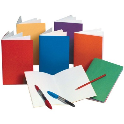 Hygloss Rainbow Bright Blank Book, 8-1/2 x 11 Inches, 6 Books with 12 Sheets Each