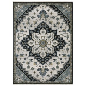 Oriental Weavers Keira KEI04 Blue / Grey Indoor Area Rug - 2'3" x 7'6" - 1 of 4