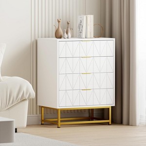 Sideboard, 6 Drawer Dresser, Small Chest of Drawers with Storage, Kitchen Cabinets - 1 of 4