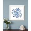 HomeRoots Floral Calligraphy Sketches White Framed Print Wall Art - 2 of 4