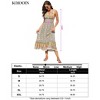 Women's Summer Maxi Dress Casual Floral V Neck Boho High Low Flowy Long Sun Dresses - 4 of 4
