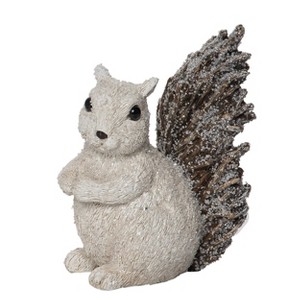 Transpac Resin 6.5 in. Multicolored Harvest Whitewash Squirrel Figurine - 1 of 2