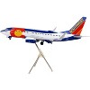 Boeing 737-700 Commercial Aircraft with Flaps Down Configuration White and Blue 1/200 Diecast Model Airplane by GeminiJets - 2 of 4