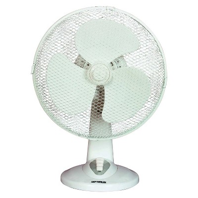 Optimus F-1630 3-speed 50-watt 16-in. Portable Oscillating Table Fan ...