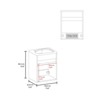 SEVOBAL Bathroom Vanities 84cm Floating Vessel Sink Vanities with Double Doors and Storage Shelf for Bathroom Storage, White, 28.74"*28.74"*11.42" - 4 of 4