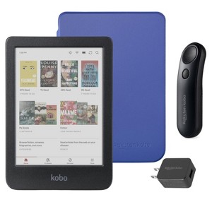 Kobo Clara Colour (Black) eReader with SleepCover & Black Remote Page Turner Bundle - 1 of 4