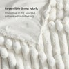 Cozy Bliss Faux Fur Plush Decorative Blanket,Cozy Warm Striped Throw - 4 of 4