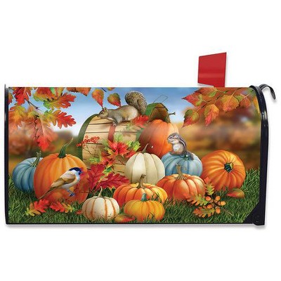 Fall Pumpkin Gathering Mailbox Cover - Standard Size - Briarwood Lane ...