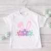 The Juniper Shop Bunny Ears With Flowers Toddler Short Sleeve Tee - 2 of 2