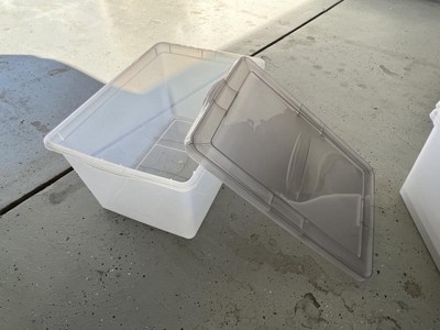 Iris 6.5qt 5pk Weatherpro Plastic Storage Bin with Lid