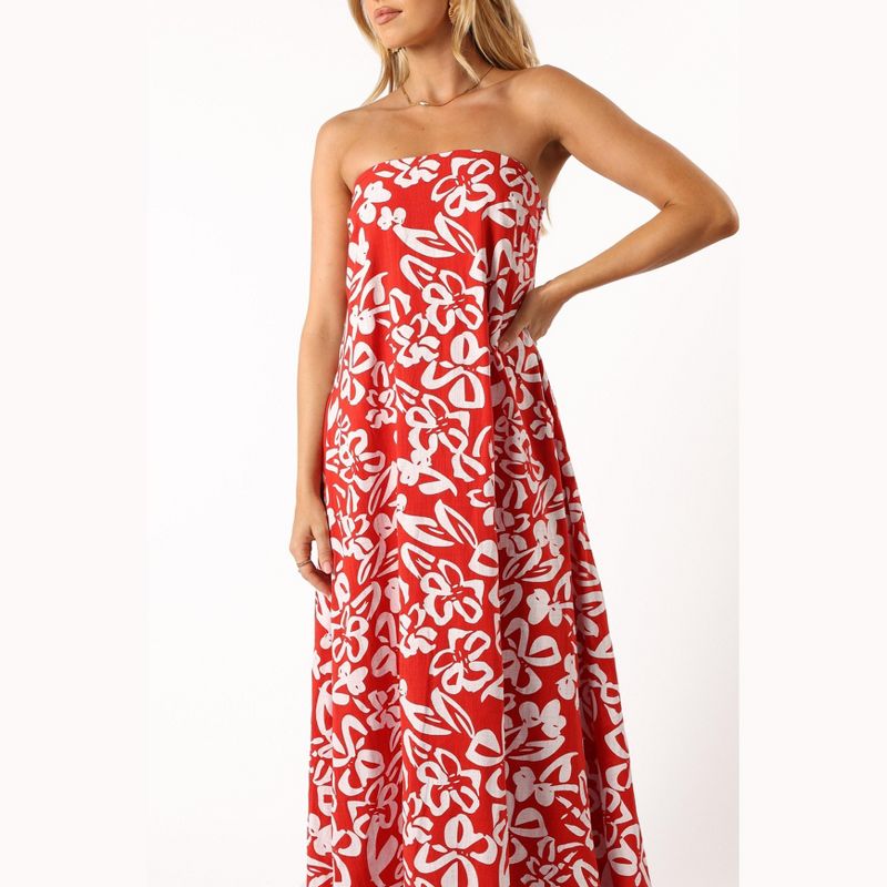 Petal and Pup Womens Soph Strapless Maxi Dress, 3 of 7