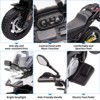 12V Electric Kids Motorcycle with Training Wheels - Battery Powered Ride-on Bike with Music&Realistic Design for Kids 3-8 Years, All-Terrain Ride-on - 3 of 4