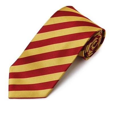 Men's College 1/2" Stripes Colored Woven Slim Neck Tie