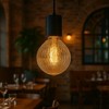 Festive Living G125 + LED Filament Outdoor Covered Patio Pendent Edison Replacement Bulbs, Warm White 2700K, E26 Medium Base - 3 of 4