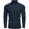 COOFANDY Men's Ribbed Turtleneck Sweater Casual Basic Long Sleeve Knitted Pullover Sweater - 3 of 4