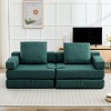HYEORY Modern Fold Down Chair Flip Out Lounger Convertible Sleeper Sofa Bed Couch - 4 of 4
