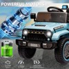 12V Kids Electric Car, 4 Wheeler Electric Vehicles with Remote Control, Spring Suspension, 3 Speeds - 2 of 4