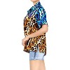 HAPPY BAY Women's Button Down Blouses Casual Beach Party Summer Button Up Short Sleeve Vacation Hawaiian Shirts Blouses for Women - 3 of 4
