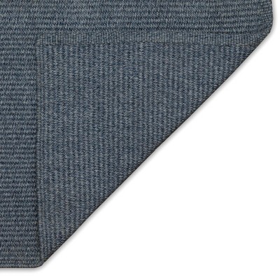 Navy Sophisticate Reversible Flat-Woven Synthetic Rug 3'6" x 5'6"
