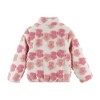 Andy & Evan  Toddler  Floral Applique Faux Shearling Jacket - 2 of 3