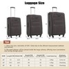 Maggift 3 PCS Bag and Luggage Sets, with 4 Spinner Wheels Lightweight Suitcase, Suitable for business trips and travel, Brown, 18.9"*12.6"*30" - 2 of 4