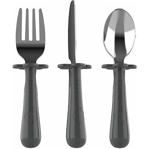 Grabease 3-piece Stainless Steel Utensil Set For Independent Self