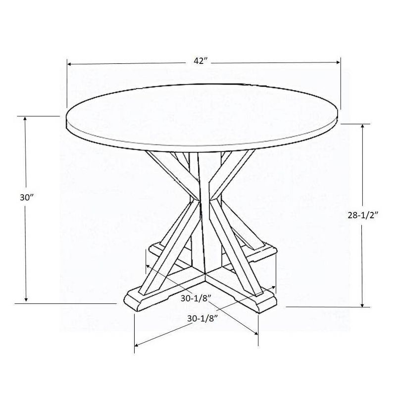 42" Litchfield Round Dining Table - Threshold™, 5 of 12