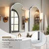 Spassway Set of 2 Arched Bathroom Mirrors Decorative Wall Mirrors Modern Wall Decor for Living Room Bedroom Entryway - 4 of 4