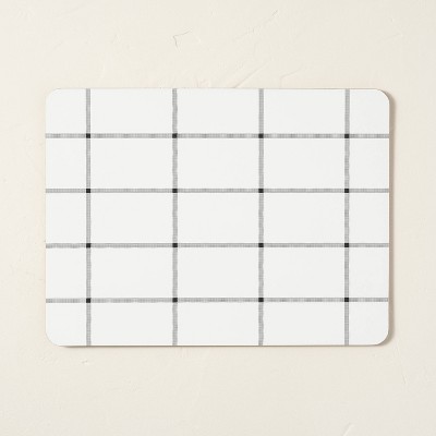 Grid Pattern Wipeable Placemat Gray/White - Hearth & Hand™ with Magnolia