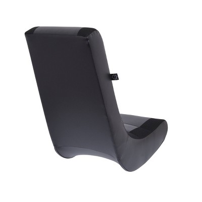 Black Faux Leather and Mesh Video Rocker Gaming Chair