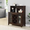 Wine Bar Cabinet with Glass Doors - Home Source - 2 of 4