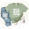 Simply Sage Market Wife Mom Boss Wavy Heart Short Sleeve Tee - 2 of 4