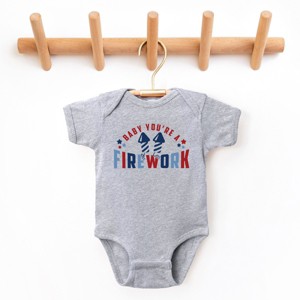 The Juniper Shop Baby You're A Firework Stars Baby Short Sleeve Bodysuit - 1 of 4